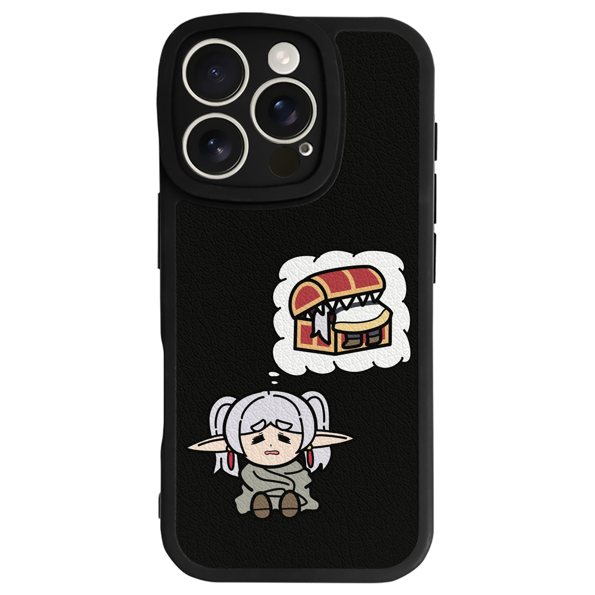 （画像用） 葬送のフリーレン Frieren 【iPhone 16シリーズ対応】シリコンスマホケース（レザー調） 材質：シリコン